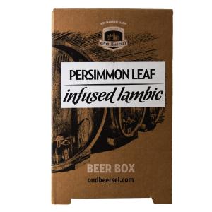 Oud Beersel Persimmon Leaf Infused Lambic bag in box 3,1 lt.